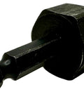 Precision Machined Heavy Duty 5/8 To 1/4 Inch Hex Shank Drill Adapter Slick Conversion Tool For Core Bits And Drill Press, close-up view.