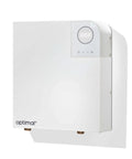Tankless Hot Water Heater Saving Major Bucks With A Steady 4.5 Gpm Output At 27 Kilowatts On 240 Volts mounted on wall.