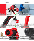 Comparison of All Purpose HVLP Paint Sprayer 500W With 3 Spray Patterns And 5 Nozzle Sizes For Furniture Fences Cars And More Easy To Clean DIY Workhorse to traditional sprayer, highlighting efficiency and safety.