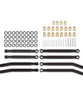 Beefed Up Aluminum Suspension And Steering Links Set for 1/30 RC Crawlers SCX30 Upgrade Kit shown laid out