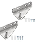 2 Pack Stainless Steel Fridge Hinges Replacement For Refrigerator Doors With Right Shaft Inner Column Hinge, 0.28 In Dia, 1.38 In Spacing