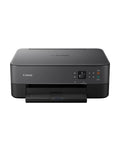 All In One Wireless Inkjet Printer Print Copy Scan With Alexa 1.44 Inch Oled Display Front Rear Paper Trays Plug And Play Setup Black Home Office Prints front view with control panel