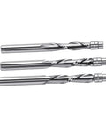 Top Gritty Up Down Spiral Flush Trim Router Bit With 1/4 Inch Shank Made From Hard Tungsten Steel For Clean Cuts And Less Heat On CNC Milling Projects Perfect For Pros, three router bits displayed.