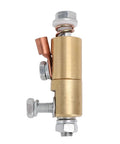 Heavy Duty 500A Brass Welding Ground Clamp With Rotating Device And M10 Hole Diameter, showcasing brass and copper materials for reliable grounding.