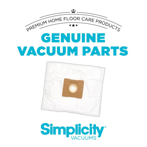 Six Pack Type Z Vacuum Bags With Certified HEPA Media For Jill, Jack And Snap Bagged Canister Models SZH-6 on white background