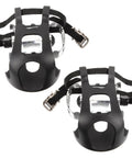 Replacement Pedals For Exercise Bikes Recumbent And Upright Durable Fitness Bike Pedals With No Fuss Secure Harness Easy To Install