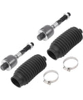 4 Pc Front Inner Tie Rod Ends Kit For Acura TL 2004-2008 And Honda Accord 2003-2007 2.4L Inner Steering Tie Rods Left And Right Drag Link Replacement EV80210 Durable Suspension Steering Upgrade For A Smooth, Tight Drive, with boots and clamps