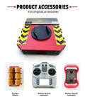 Rock Steady Electric Skates Mover With Wireless Remote Control Industrial Dolly accessories including auxiliary wheels and remotes.