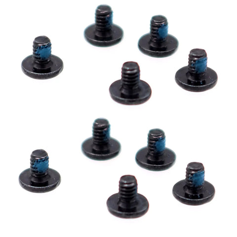 10 Pack M2 X 3 Mm Phillips Flat Head Screws Nickel Plated Black For Laptop M2 Ssd Heatsink Wifi Card Mounting Hardware Top Shelf Gear Quick Plug And Play - close-up view of screws