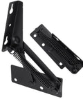 80 Degree Foldable Lifting Bracket Hardware For Storage Box Flip Up Spring Hinges Left And Right Set Black Easy Lift