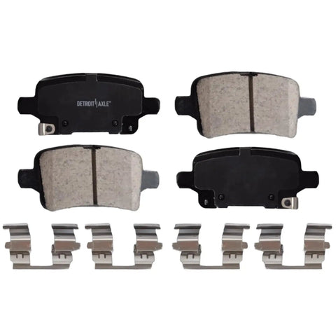 Rear Brake Kit With 11.34 Inch Rotors And Ceramic Pads For 2018 2020 Chevy Equinox 2018 2020 Buick Regal TourX 2017 2019 LaCrosse And GMC Terrain with ceramic pads and hardware