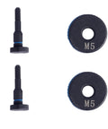 Metric M5 Rivet Nut Tool Mandrel With Quick Swap Nosepiece, Heavy Duty Riveter Tip No Fuss Drop In Replacement For Bt201 Nut Setter, Garage Ready Thermal Hardened Wear Part - Includes two M5 mandrels and washers.