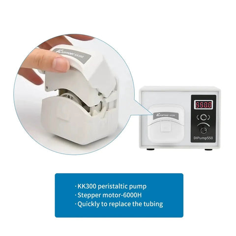 Dip-Kk300 Digital Peristaltic Dosing Pump 0-300ml/min 24V Adjustable Flow Rate Motor With Rotary Encoder Control For Precise Liquid Transfer And Industrial Fluid Management Systems