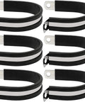 Six Pack P Clamps Rubber Insulated Clips For UTV Windshield Wires 44mm Diameter shown in a set of six.