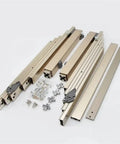 Full Extension Drawer Slides With Hidden Folding Table Rails And Heavy Duty Aluminum Hardware for quick cabinet storage.