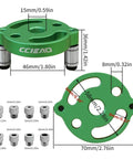 No Fuss Self Centering Doweling Jig Kit Boasting Anodized Aluminum Body and Heavy Duty High Speed Steel Bushings dimensions and details.