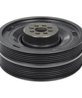 Audi A6 Quattro Harmonic Balancer Replacement Cast Iron Black For Serpentine Drive Belt 59mm Depth And 24mm Inside Diameter Fits 2009 2019 Models OEM 6E105251E 6E105251F