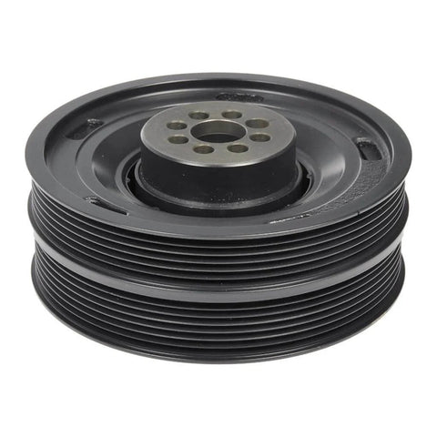 Harmonic Balancer For Audi Q5 2013 To 2017 Cast Iron Black Serpentine Drive Belt Pulley 59mm Depth 24mm Inside Diameter Replacement For 6E105251E And 6E105251F Durable OEM-Style Tensioner