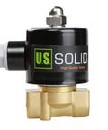 Three Eighths Inch Electric Solenoid Valve 24VAC Normally Closed Brass Body With Viton Seal Built Tough For Air Water Fuel