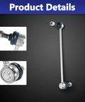 Front Sway Bar Links For Toyota Corolla 2003 To 2019 Also Fits Pontiac Vibe 2003 To 2010 And Scion tC 2005 To 2010 OEM Style Suspension Replacement Link Kit, steel link close-up
