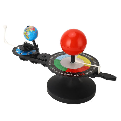Solar System Model With Free Rotation Sun Earth Moon Orbits, Hands On Planetarium Astronomy Educational Toy For Kids, Four Season Plate Lunar Dial For Classroom Science Teaching, plastic classroom model