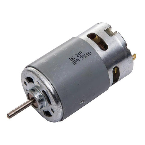Dual 24V 30000 RPM Electric Motors For Kids Ride On Toy Cars High Speed Upgrade Powerful Drive Engines Replacement Parts For Ride On Toy Cars 57mm Length 35mm Diameter