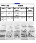 150 Piece Stainless Steel Spring Pin Kit For Mechanical Hitches And Dowels Smooth Surface Durable Split Pins Quick Lock Nut And Bolt Anti Loosening Fasteners For Tough DIY Projects, assorted M1-M3 pins in case