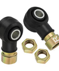 Beefy Left Right Tie Rod End Kit For Polaris Sportsman ATVs 335 400 450 500 570 600 700 800 Magnum Scrambler Trail Boss Xplorer Xpedition Xpress Direct Fit Replacement Steering Kit, black metal ends with nuts
