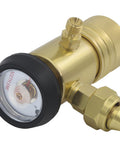 Gold AR MC CGA200 Acetylene Regulator For MC Tanks With B Type Connection, Pro Grade Turbo Style, precise gas control device.