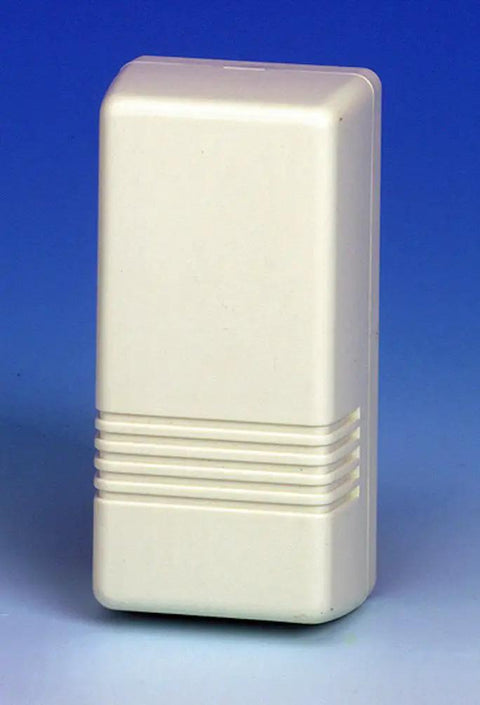 Wireless Two Zone Transmitter With Built In Reed Switch And Tamper Detection, Battery Included, white plastic casing
