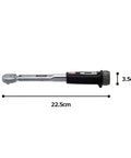 Preset Torque Wrench With Direct Set Torque, Quarter Inch Drive, Black Finish, Made In Japan, Up To 6 Nm Capacity, Easy Readout For Quick Tightening Of Bolts And Nuts, Precision Hand Tool For Pros And DIYers, 22.5cm
