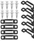 Fifty Pack Of Heavy Duty Furniture Connectors Slick Black Cam Lock Fasteners For Dead Simple Cabinet And Wardrobe Panel Assembly with screws