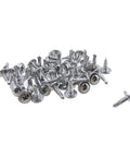 Self-Tapping 410 Stainless Steel Screws Set No 8 Half Inch, 100 Pieces For Wood And Metal, DIY Friendly, Durable Corrosion-Resistant Fasteners