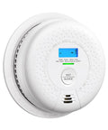 Standalone Smoke And Carbon Monoxide Detector SC01 1 Pack A Cinch To Install Battery Powered Home Safety Alarm For Early Fire And Gas Alert No Wi Fi No Interconnection Reliable Detection For Peace Of Mind, white round unit with test button