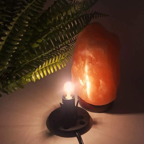Himalayan Salt Lamp Cord Set With Dimmer Switch And A 6 Foot Cord, Easy Plug In Setup, Stable Base Assembly For Quick Fit
