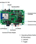 Circuit board of Wireless Tuya Smart WiFi Gate Opener Kit with Remote Control, showing connections and settings