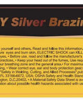 Label of 1 Lb Value Pack 5 Percent Silver Phosphor Copper Brazing Rods BCuP-3 For Welding 0.050x1/8x19.25 Inch