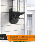 Two Pack Vinyl Siding Mounting Blocks For Half Inch Lap Siding With Built In Electrical Box And Vertical Lamp Mounting Plates For Outdoor Light Fixtures In Black Finish Durable Plastic Construction That Paints To Match Siding Color And Lasts Outdoors on house siding