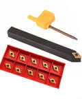 External Lathe Turning Tool Holder SDNCN1212H07 With DCMT070204 BP010 Carbide Inserts 10mm Shank for metal cutting