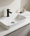 No Fuss Solid Stainless Steel Bathtub Drain Strainer And Hair Catcher Filter Basket For Bathroom Sink Drain Plug in white sink.