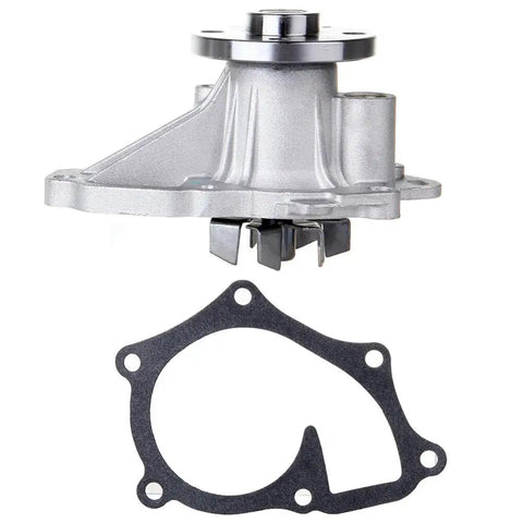 Heavy Duty Direct Replacement Water Pump With Gasket For Toyota And Scion Engines showing steel impeller and gasket.