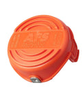 Front view of Replacement Trimmer Spool Cap Covers 2 Pack For Black Decker GH3000 LST540 Weed Eater Auto Feed 90583594 Cap.