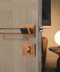 Heavy Duty Zinc Alloy Door Handle Set Pair For Interior Doors With Thickened Panel Pulls Ideal For Bedroom Living Room Locker And Home Use Built