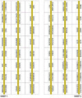 Top Shelf Gold Edge Bible Indexing Tabs For Old And New Testament Study With Eighty Slick Self Adhesive Markers and Fold Tips For No Hassle Scripture Navigation In Standard Size Holy Journals, showing sheets with book names.