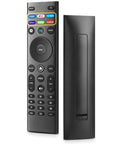 Top Shelf Universal TV Remote Replacement Boasting Snappy Button Response and Straight Up Easy Pairing for Quick Install with Zero Sweat or Hassle While Guaranteeing Killer Durability for Everyday Streaming Sessions, black remote with functional buttons.