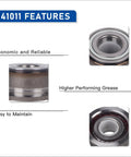Plug-And-Play Rear Wheel Bearing Hub Assembly For Nissan Frontier, Xterra, And Suzuki Equator features and components.