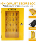 Lockout Tagout Cabinet Wall Mount Key Box With 50 Hooks High Capacity LOTO Key Locker For Home Office Or Rental Property Unfilled No LOTO Devices Included Easy Labeling And Sorting