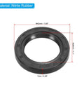 Radial Shaft Seal 28mm ID, 42mm OD, 7mm Width Nitrile Rubber Oil Seal For Bearings, Oil Pumps, And Engines, Durable Black Seal Built For Heavy Duty Machinery, High Temp, Leakproof Performance. Black nitrile shaft seal with 28x42x7mm measurements