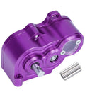 Low Center Of Gravity 1X10 RC Transmission Gearbox With Metal Gears, Sealed Dustproof Case For 1X10 Scale RC Cars, Purple Finish