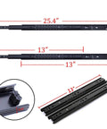 13 Inch Drawer Slides Ball Bearing Full Extension Three Section Track For Cabinet And Home Furniture Mounting Runners Black 2 Pack